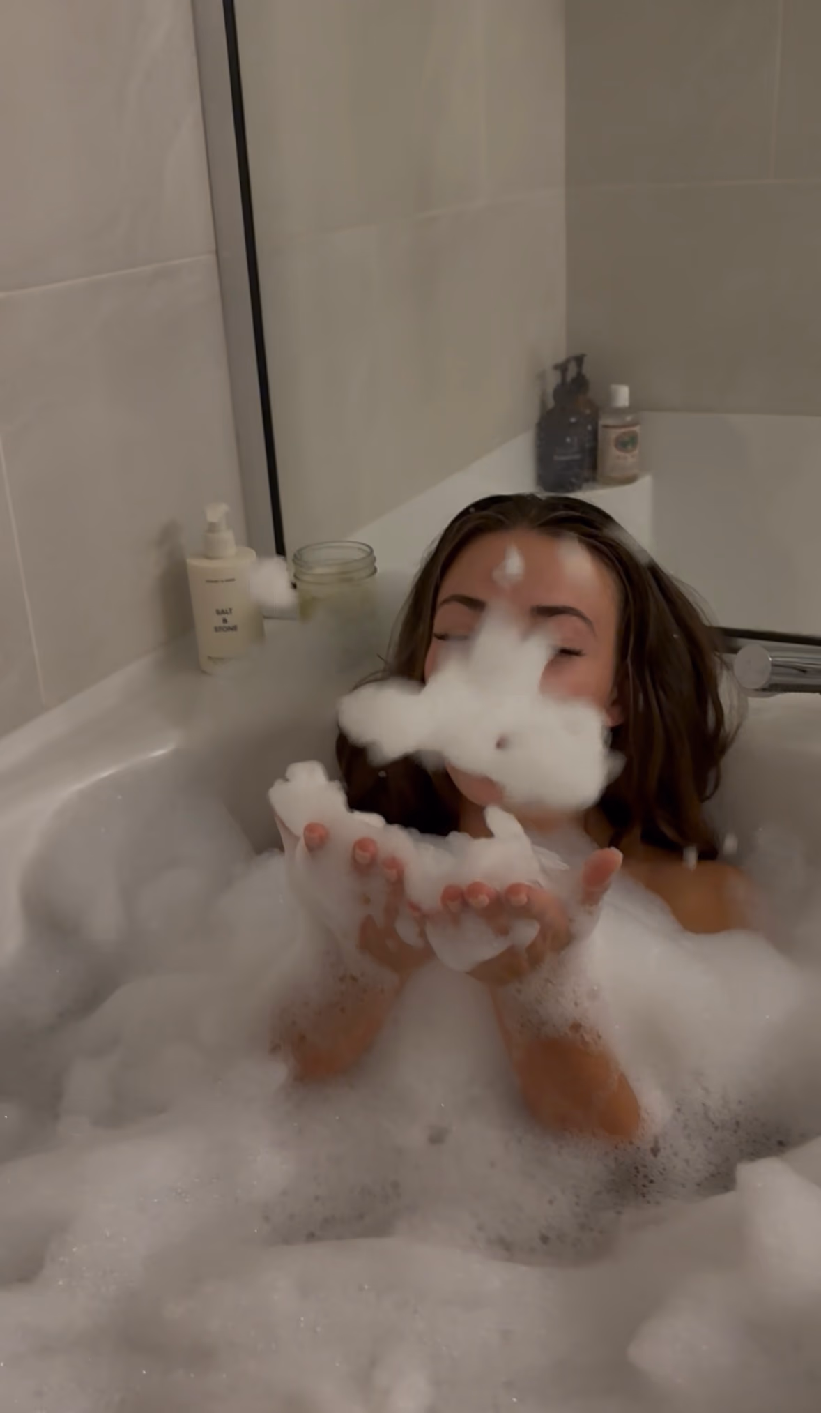 Exfoliating skin before a spray tan